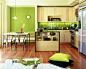 厨房绿色瓷砖装修效果图欣赏