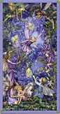 In LOVE!  I have done a few baby quilts with Mary's faries.  Night Fairies Fabric Panel 110cm x 60cm by atelier608 on Etsy, $20.00: 