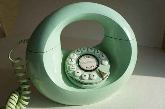 第183号商品老式的薄荷绿炸面圈的电话