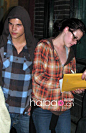 Kristen Stewart with Taylor Lautner