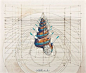 委内瑞拉艺术家 Rafael Araujo 丝毫没有使用科技产品辅助，单靠铅笔、尺、量角器就画出了大自然中的奥妙数学：蝴蝶起飞的方式，贝壳的螺旋生长比例，许多作品都带有一种达文西手稿的风味