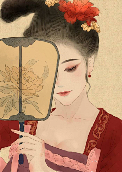 婵婵馋采集到古风 插画 手绘