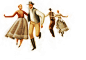 Folk Dancers : Study of Folk dancers