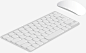 白色的无线键盘鼠标免抠素材_图宝宝 https://bao16.com 矢量png 键鼠套装 键盘 白色键盘 鼠标 白色鼠标