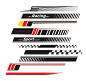 Premium Vector | Sports stripes car stickers racing decals for tuning