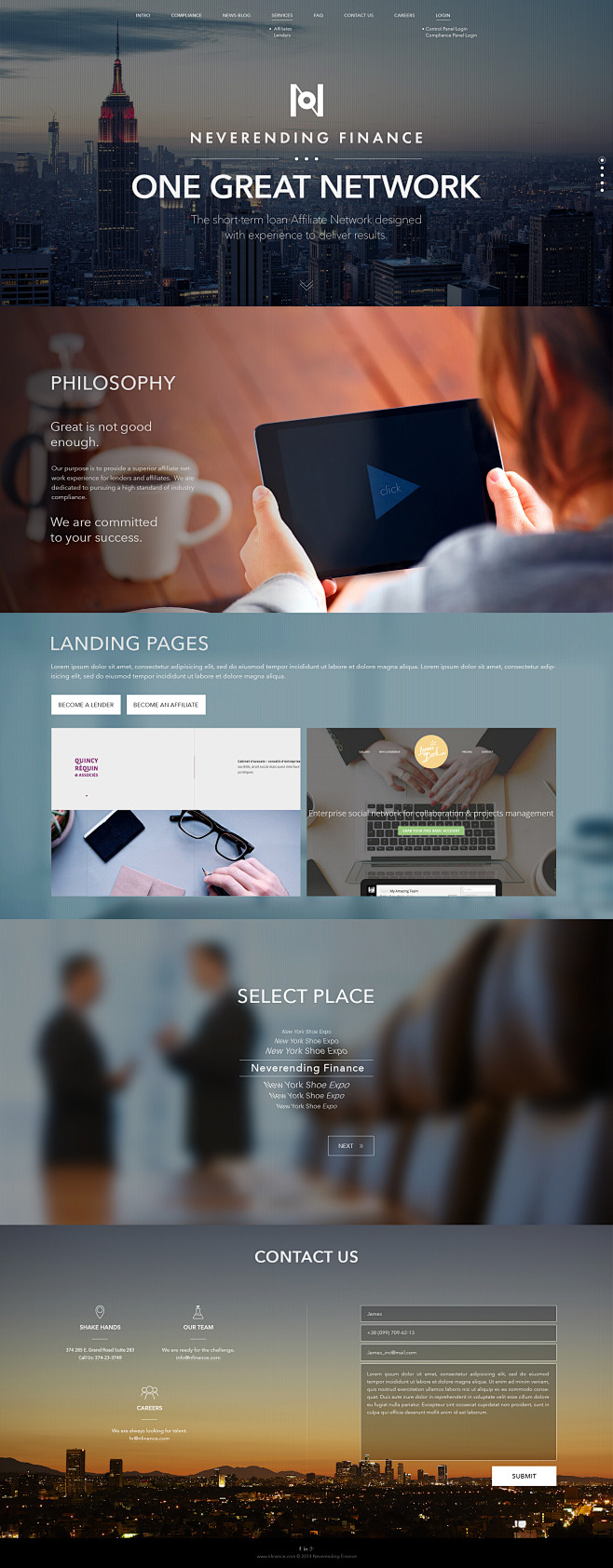 Homepage finance