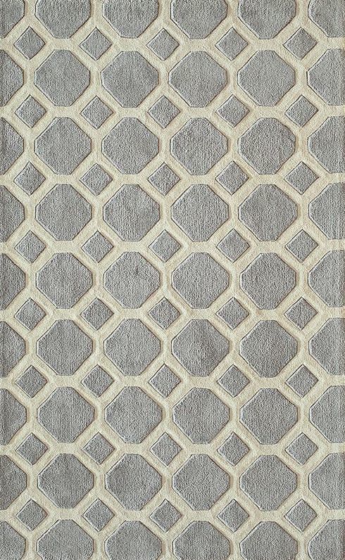 Gray Garden Tile Rug