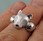 sterling Leaping puma ring