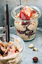 Hazelnut Mousse Pretzel Strawberry Parfaits | The Artful Desparado