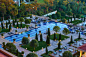 酒店游泳池及植物景观