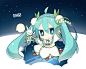 雪初音2015~（可放大）  #初音# #二次元# #Q版#