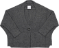 深灰色大V领宽松大码加厚长袖羊毛针织衫（多色）-最搭配