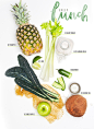 Food: Detox Smoothies : Editorial project: Detox Smoothies.