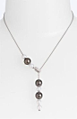 Mikimoto 'Pearls in Motion' Black South Sea  Akoya Cultured Pearl Necklace available at #Nordstrom@北坤人素材