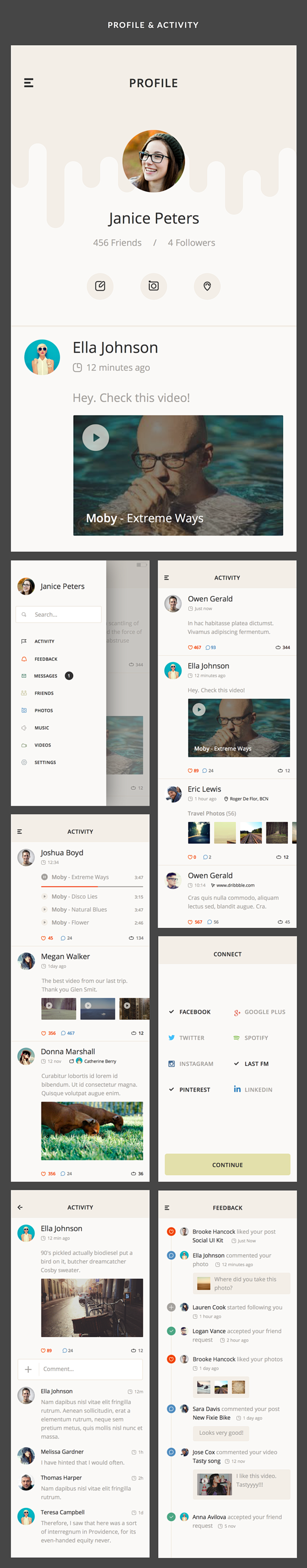 Alien UI Kit : Socia...