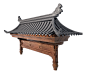 中国风喜庆屋顶屋檐素材