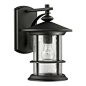 Chloe Lighting - Ashley Superiora Transitional 1-Light Black Outdoor Wall Sconce - Outdoor Wall Lights And Sconces