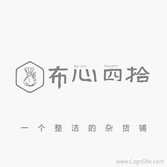 布心四拾杂货铺Logo设计