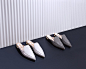 Nicholas Kirkwood Beya Grained-Leather Backless Loafers