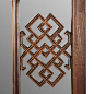 Early 20th Century Chinese Window Lattice Panel with Mirror image 2