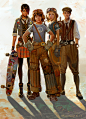Four Friends, Armand Baltazar : Diego's Rangers of the Vastlantic. Left -right: Paige, Diego, Lucy, and Petey.
