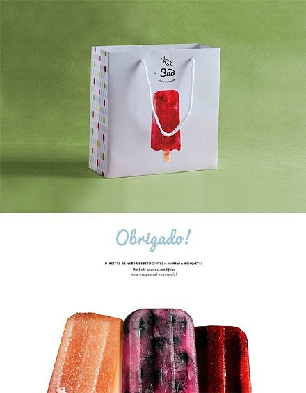 葡萄牙水果棒冰品牌 São 的VI设计，...