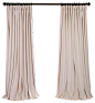 Signature Ivory Doublewide Blackout Velvet Curtain traditional curtains