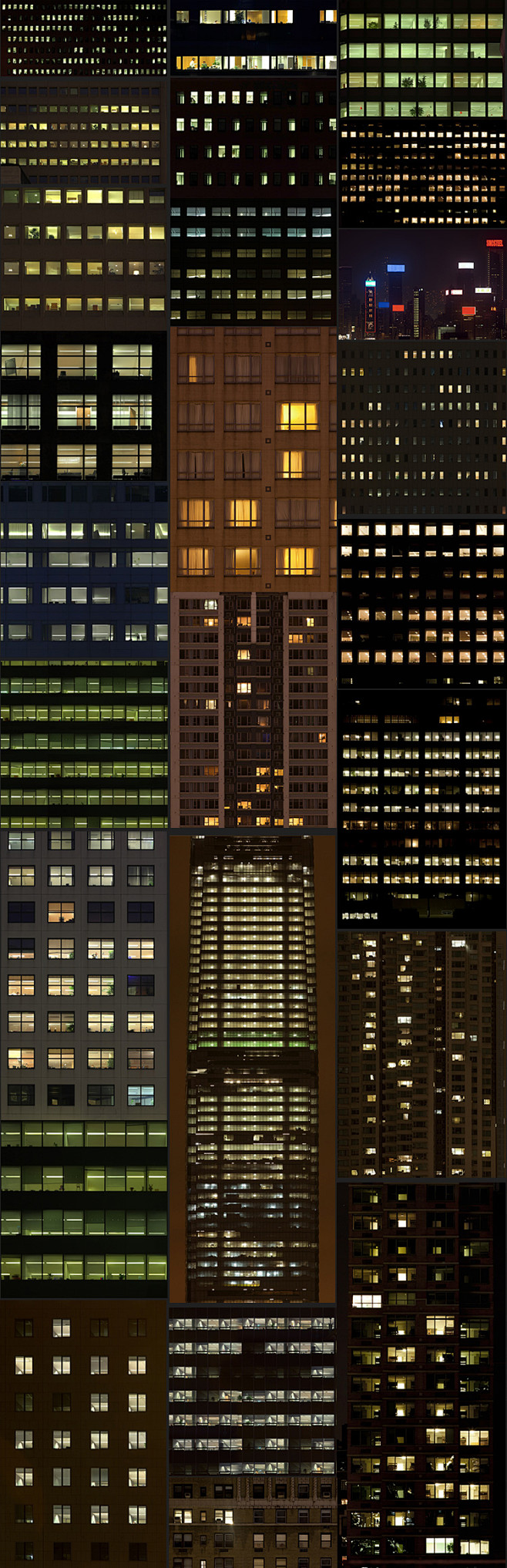 《可下载》286张夜景窗户城市建筑窗户贴...