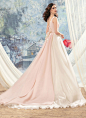 @Bellethemagazine wedding dresses | Wings of Love Collection | Floor Blush Ball Gown V-Neck $$$$ ($3,001-5,000)