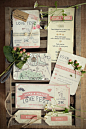 festival style wedding invitations | see more: http://onefabday.com/a-festival-wedding/