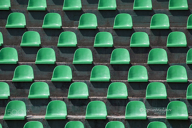 Stadium Seats as Bac...