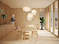 室内设计·木元素·灯具·绿植