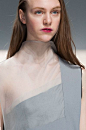 Hussein Chalayan Fall 2014 - Details Like fabric/neckline detailing.