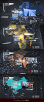 AE模板大气企业宣传片地图介绍地域说明业务发展3d地图元素
