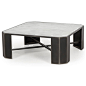 Monte Industrial Loft Antique Glass Brushed Metal Coffee Table : This geometric coffee table adds defined shape and industrial edge to any space. The table top is antique glass, which complements silver accents on the brushed metal base. Slate grey facete