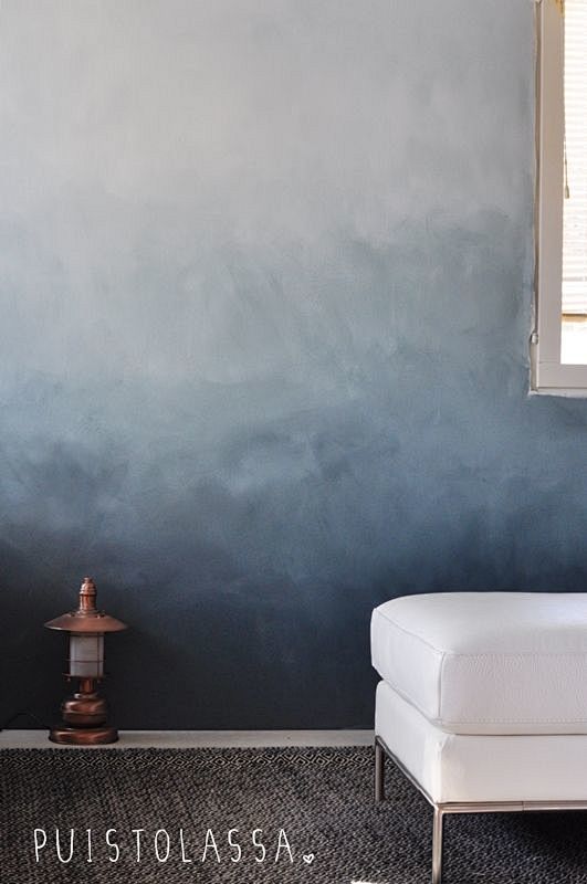 ombré wall: 