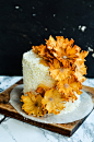 Layered Passion Fruit Cake with Coconut Frosting