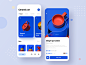 Ceramic art App UI embellishment porcelain transaction teapot decoration image blue ceramic design ux ui app