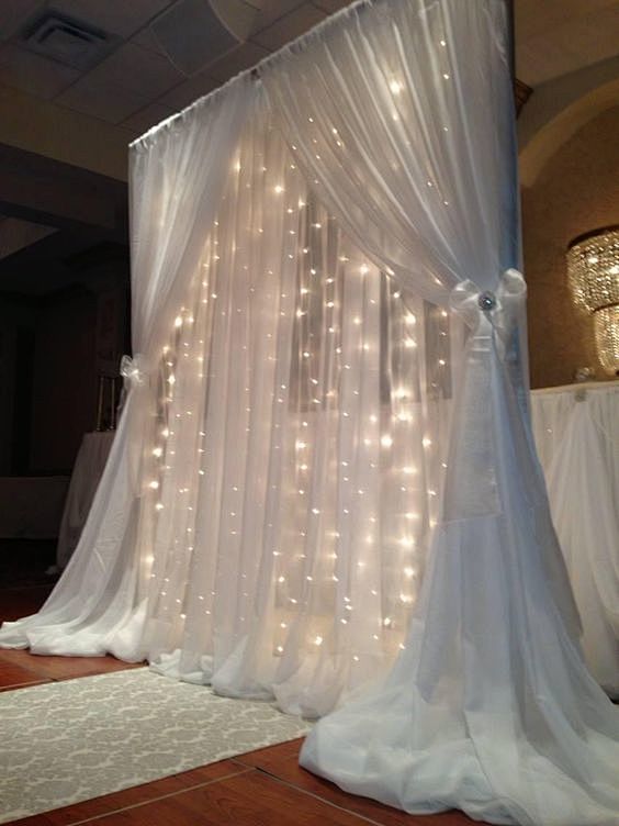 LED lighted backdrop...