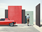 Of Rainbows And Other Monuments with Clemens Ascher : Clemens Ascher dreamt up "this surrealistic and graphic world featuring mysterious monuments, the legendary Ferrari Rainbow and its furious drivers" - a minimalistic and metaphysical series i