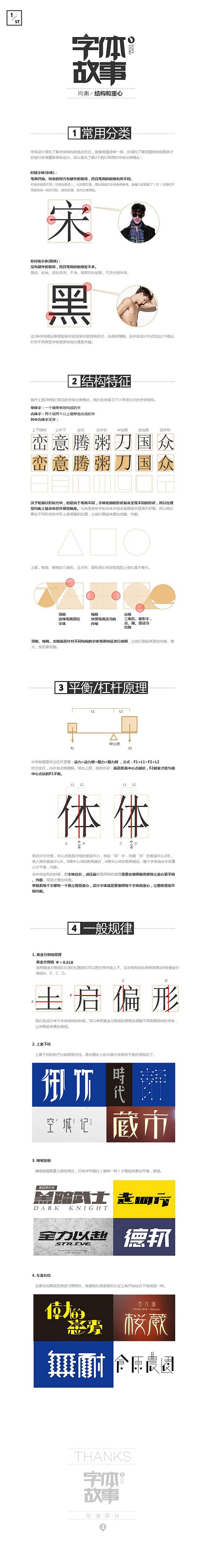 字体故事之一（均衡-结构和重心）-设计经...