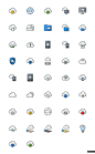 云储存元素图标 UI设计 图标设计 sketch_UI设计_Icon图标