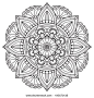 Flower Mandalas. Vintage decorative elements. Oriental pattern illustration. Islam, Arabic, Indian, turkish, pakistan, chinese, ottoman motifs