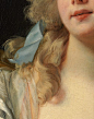 greuze:  Louise Élisabeth Vigée Le Brun, Madame Grande (Detail), 1783: 