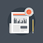 analysis, analytics, business, chart, data, finance, graph, information, journalism, letter, magazine, media, news, newsletter, newspaper, paper, press, publication, release, report icon