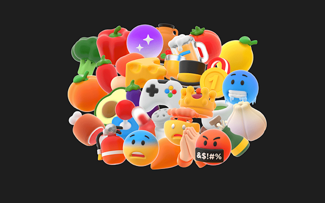 3D cinema4d Emoji gr...