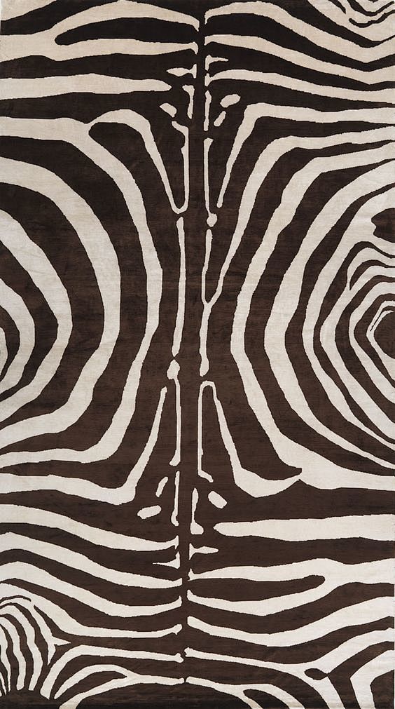 zebra rug, this woul...