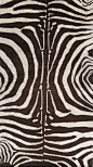 zebra rug, this would work perfect in our nursery! Seems slightly brown tho and I would prefer black: 