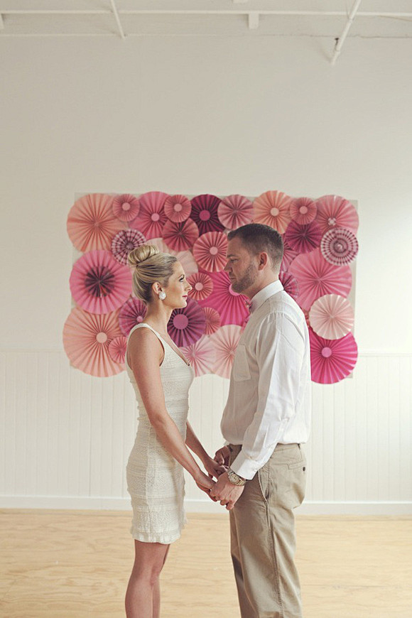 婚礼色彩-粉色渐变色婚礼布置