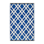 Fab Habitat - Dublin Rug, Dazzling Blue & White (6' x 9') - Vibrant and ultramodern, this eco-chic rug will bring verve to any floor you place it on. Crafted using Fair Trade principles, this rug is an interior design statement you can feel good about